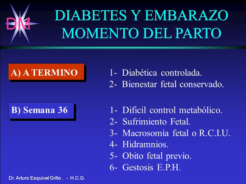diabetes tipo 1 no controlada y embarazo